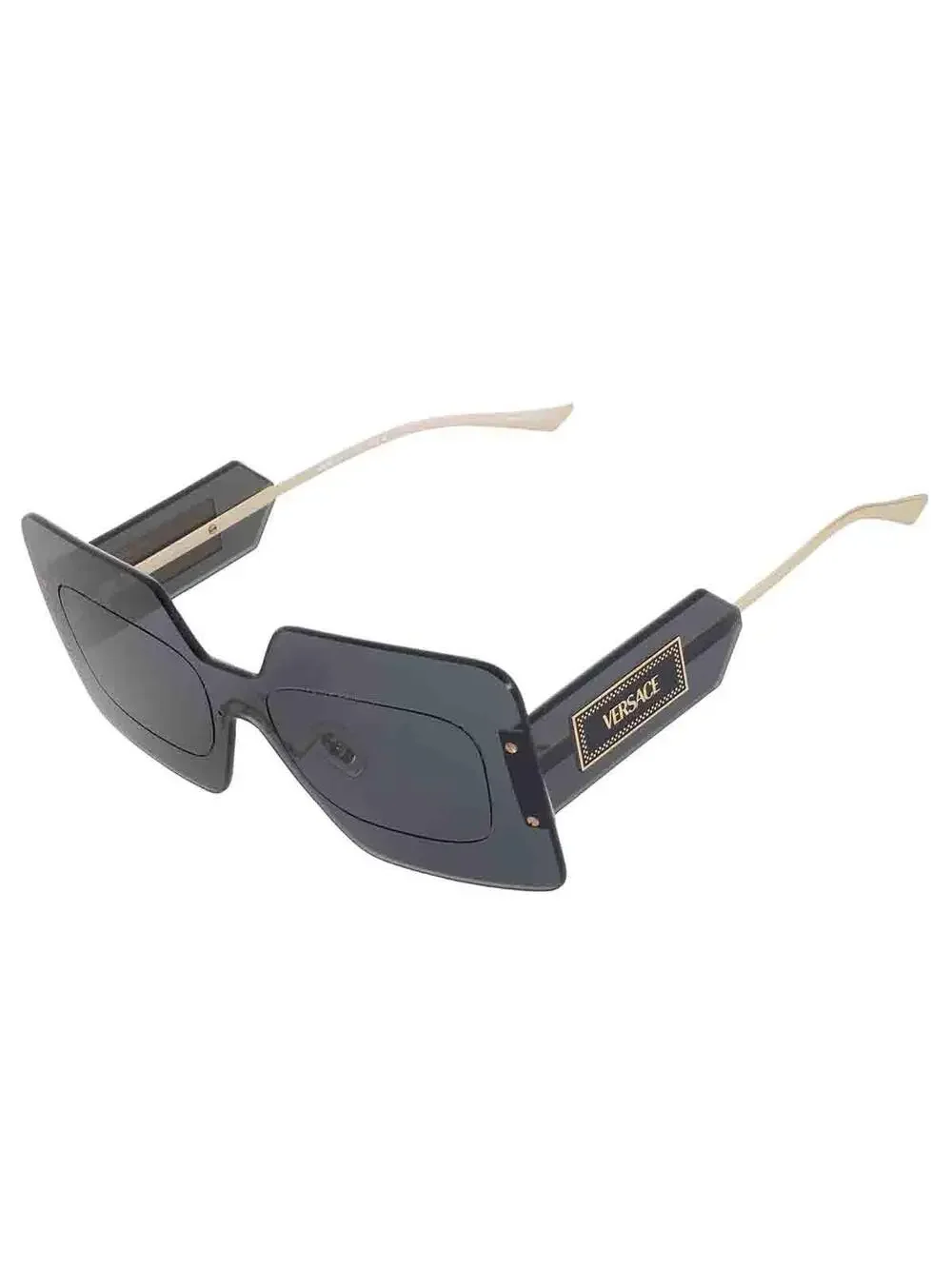 Versace Grey Shield Ladies Sunglasses #265228V22B